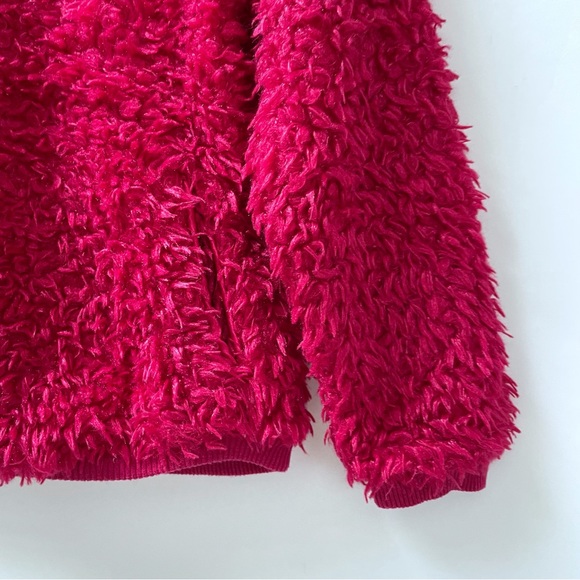 Lili Gaufrette Fuchsia Pink Faux Fur Sweater Toddler Girls 3 Yrs Cozy Fuzzy Top - Picture 4 of 7
